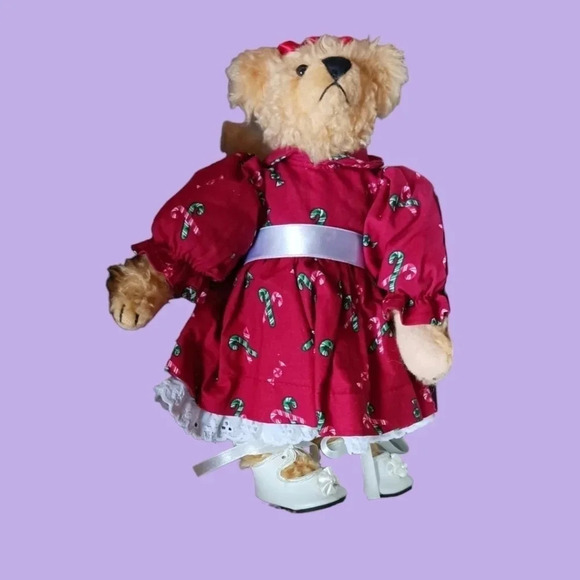 Ashton drake bear Eddie in december with christmas tree & gifts - Picture 10 of 14